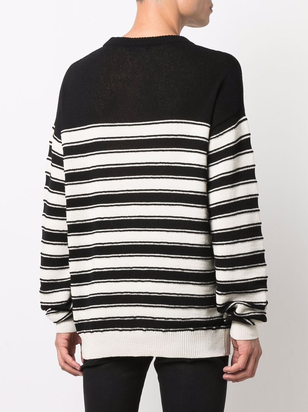 BALMAIN Knit Sailor Pullover with Badge