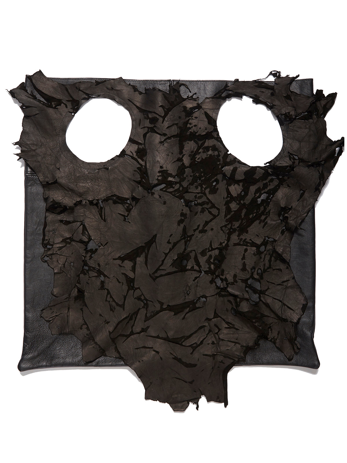 CLAUDIO CUTULI Nappa and Torn Leather Mini Backpack Handbag