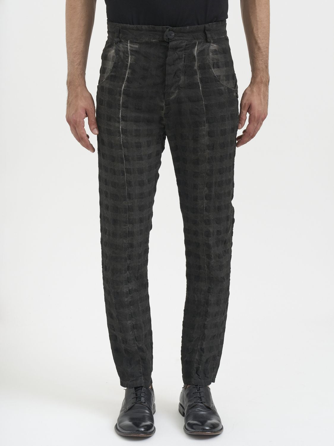 NOSTRASANTISSIMA Four-Button Slouchy Pants in Size 48