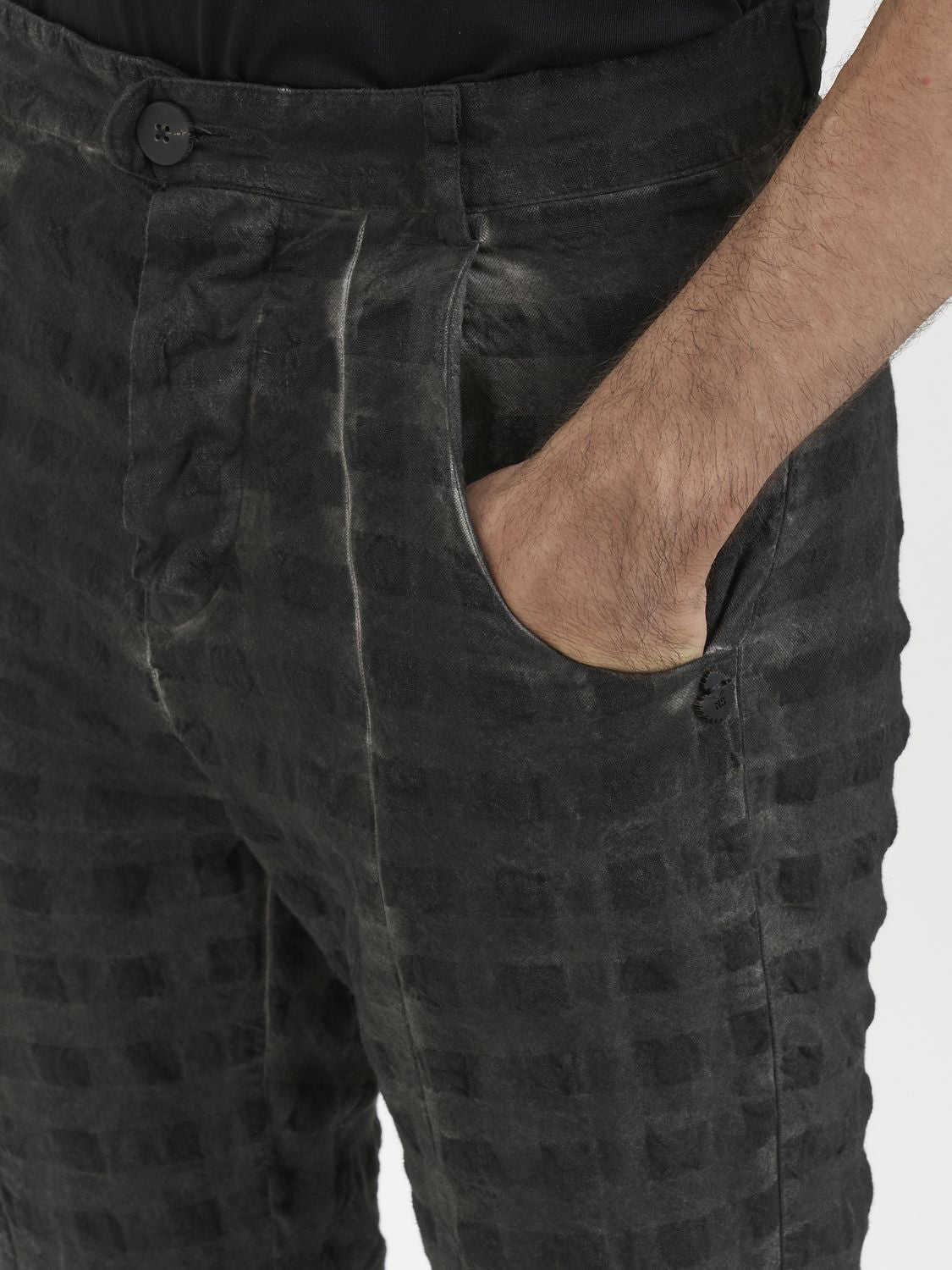 NOSTRASANTISSIMA Four-Button Slouchy Pants in Size 48