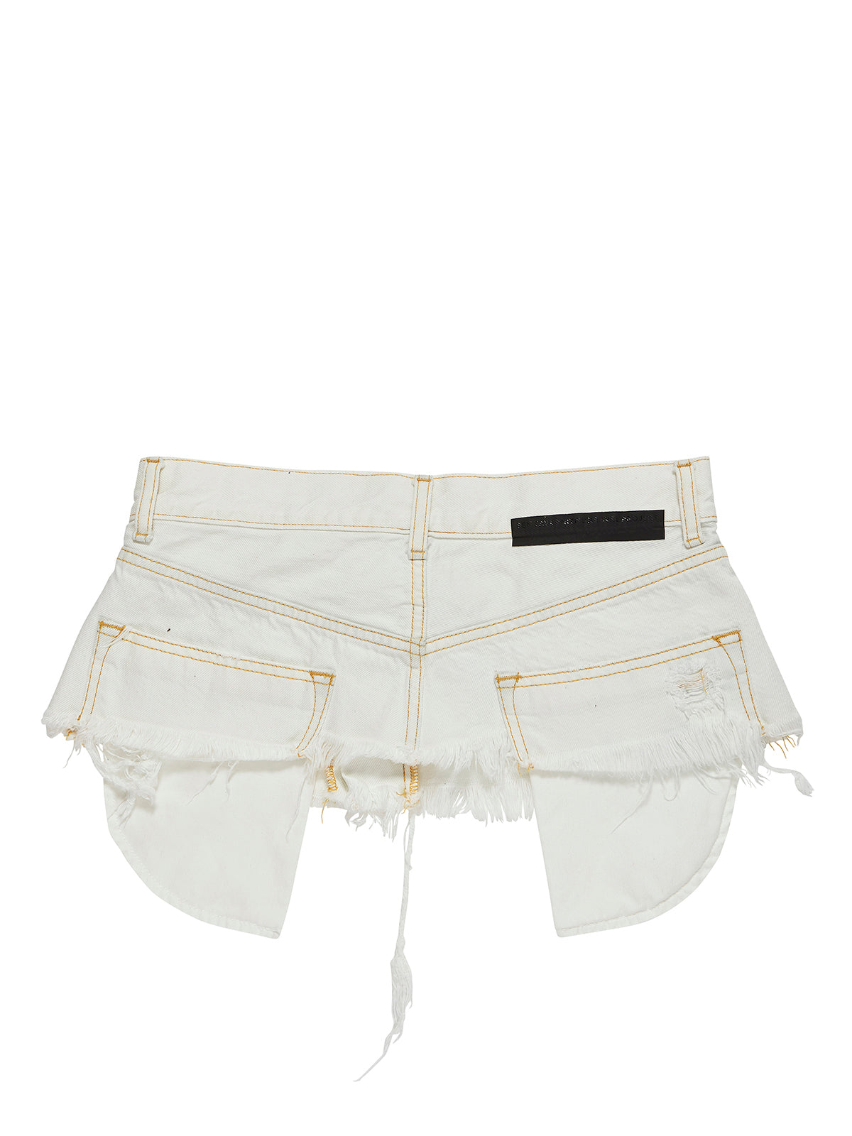 BEN TAVERNITI UNRAVEL Baggy Boy Denim Belt with Raw Cut Detail