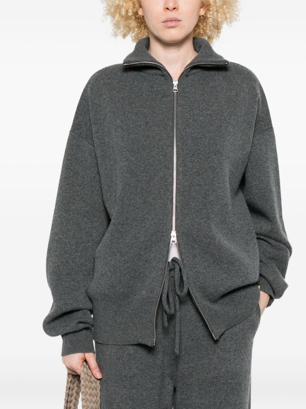EXTREME CASHMERE Women's Cashmere Zipped Cardigan