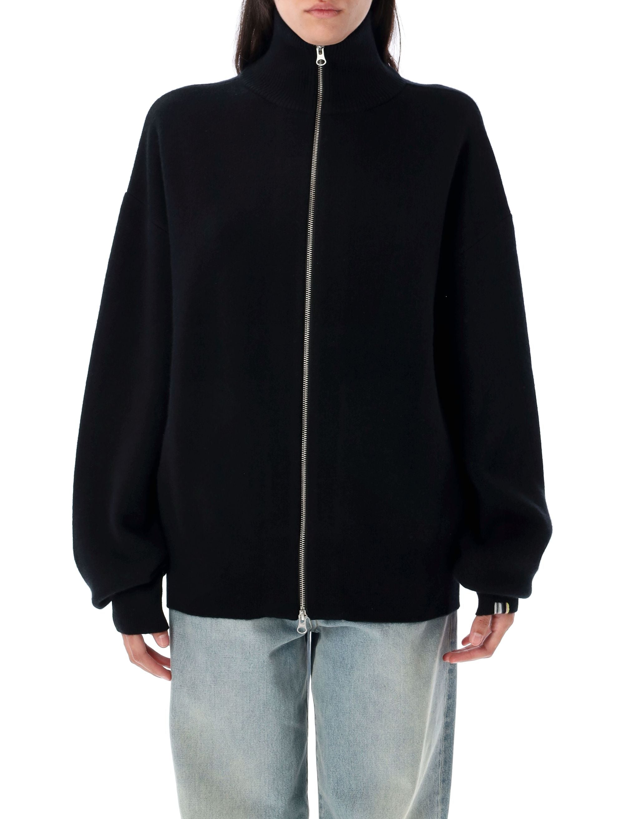 EXTREME CASHMERE Xtra Out Zip-Up Cardigan - Size OS