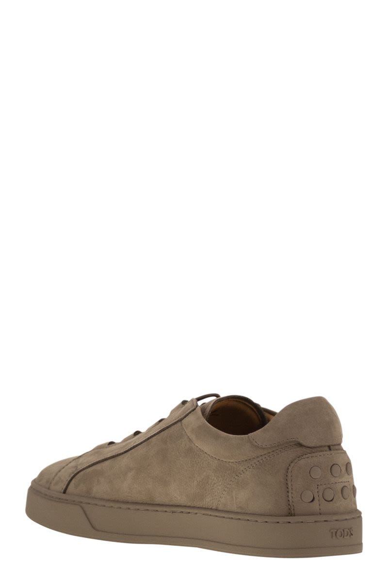 TOD'S Refined Nubuck Mini Sneakers for Men