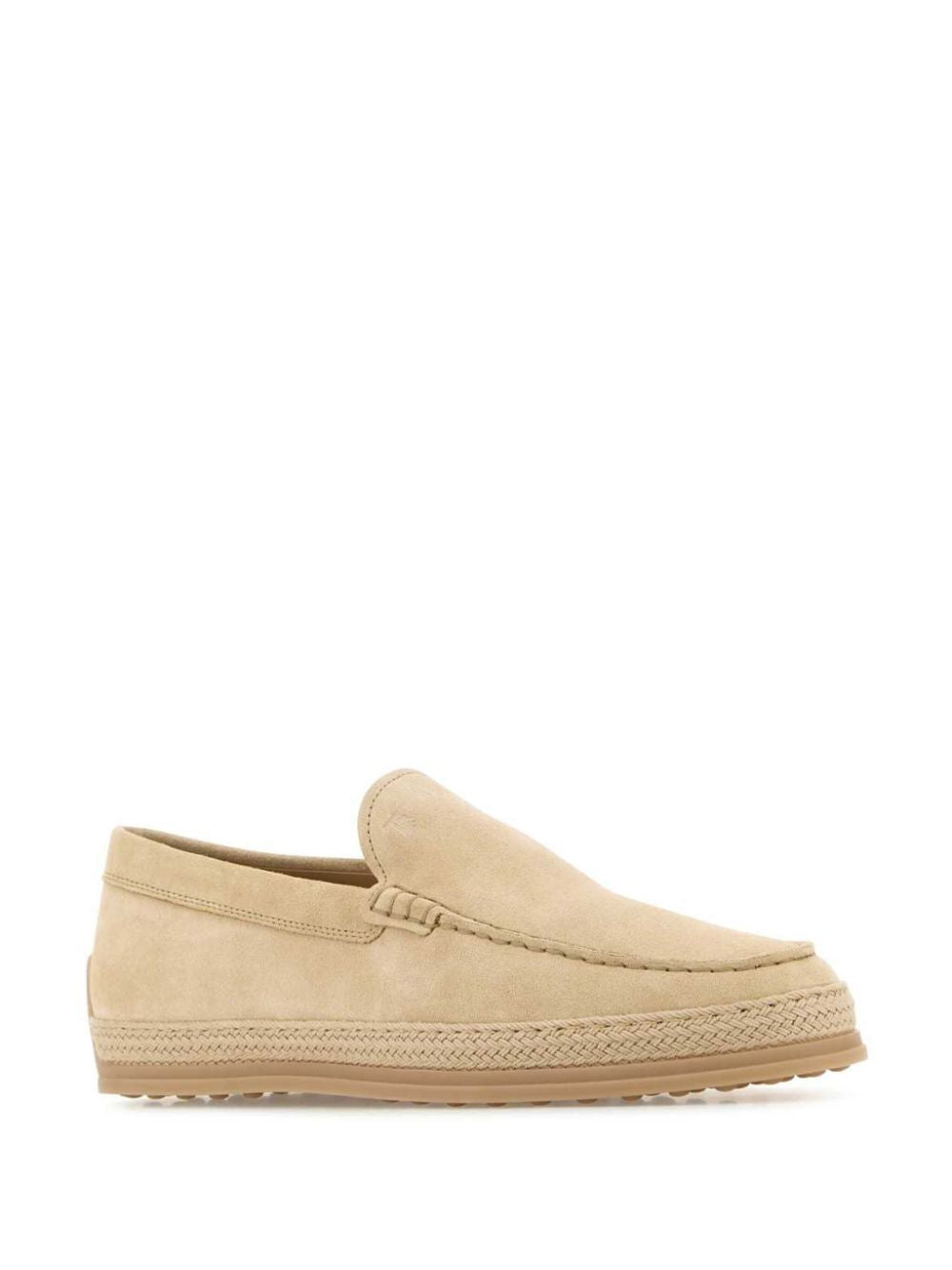 TOD'S Cord Weaving Slip-On Suede Loafers