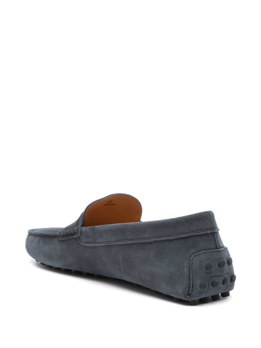 TOD'S Classic Rubber Moccasin in Suede Leather