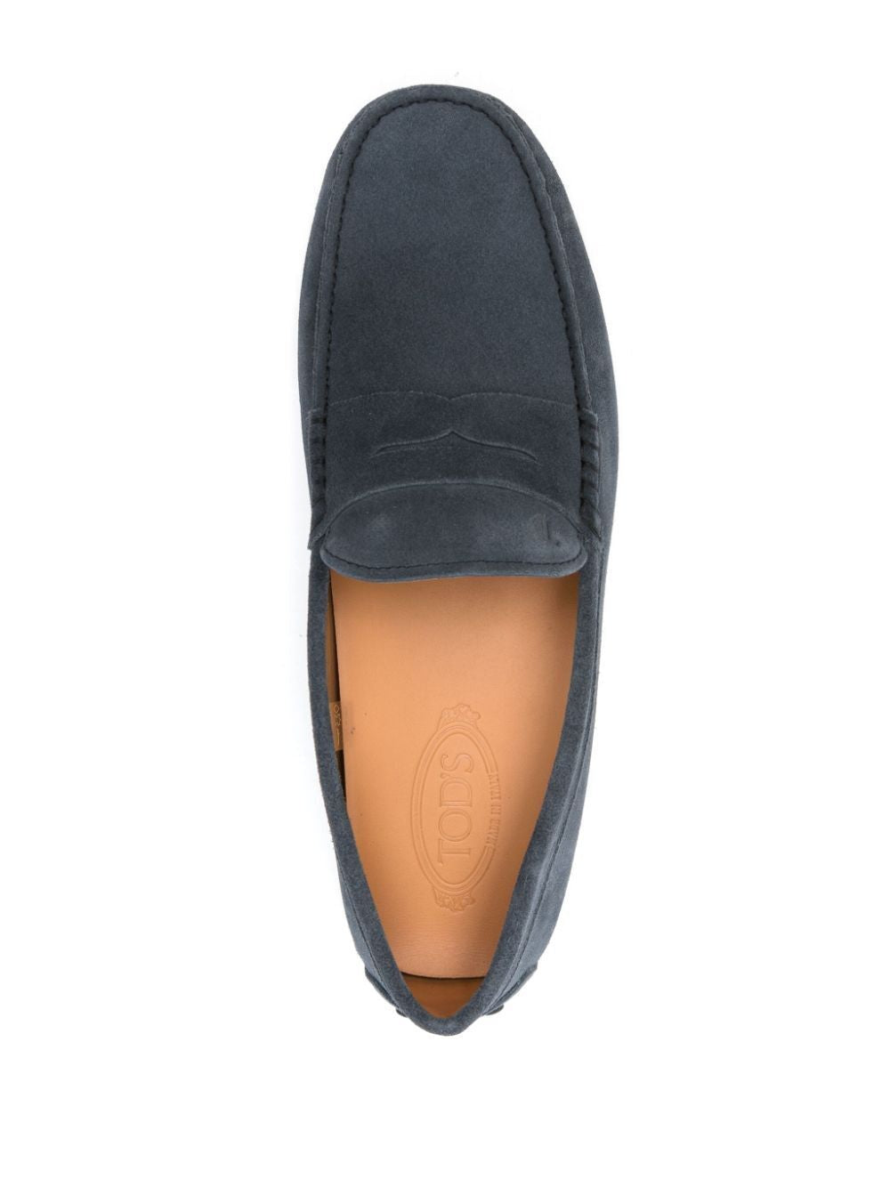 TOD'S Classic Rubber Moccasin in Suede Leather