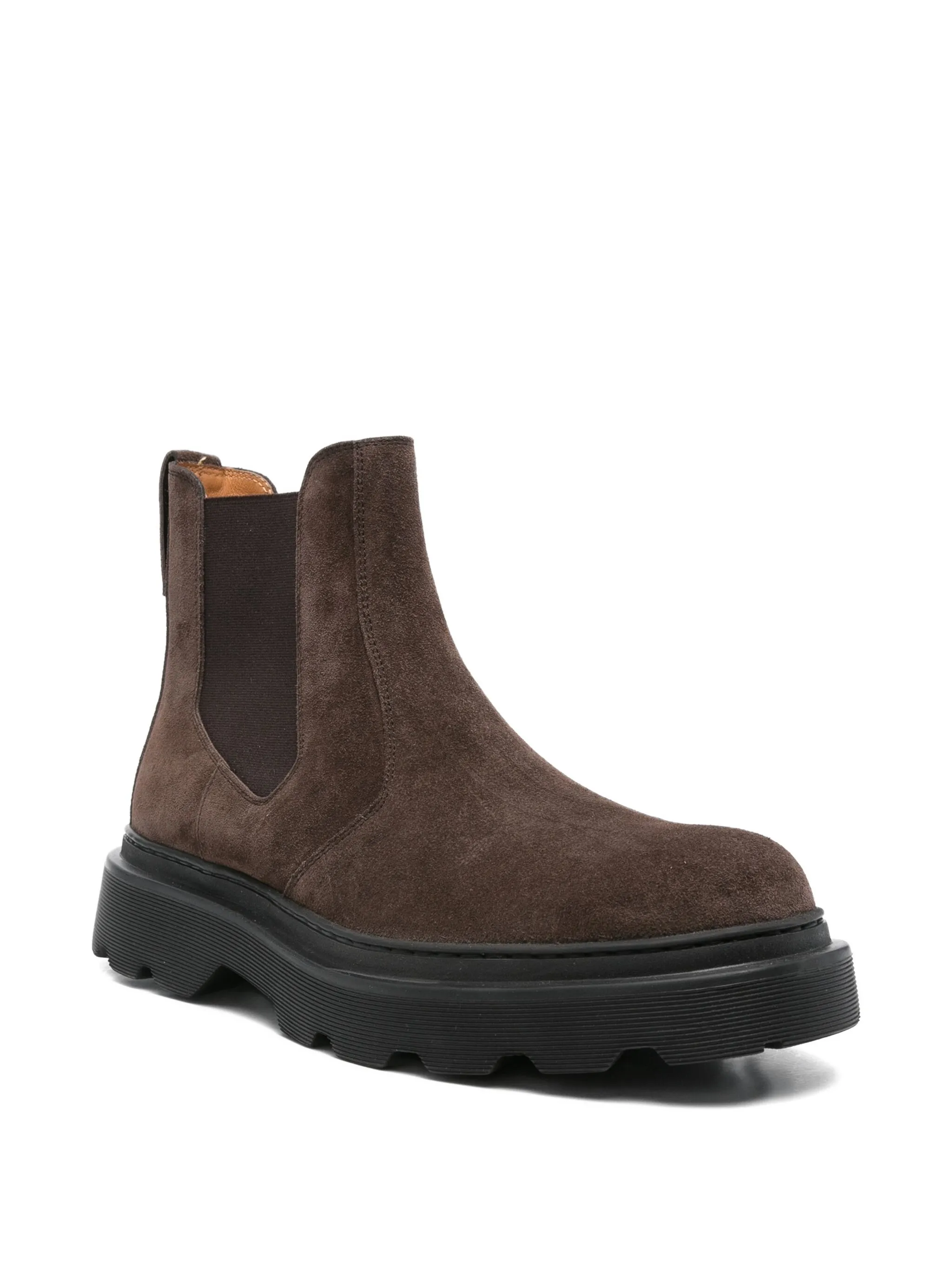 TOD'S Men's Suede Boots with Tug Sole