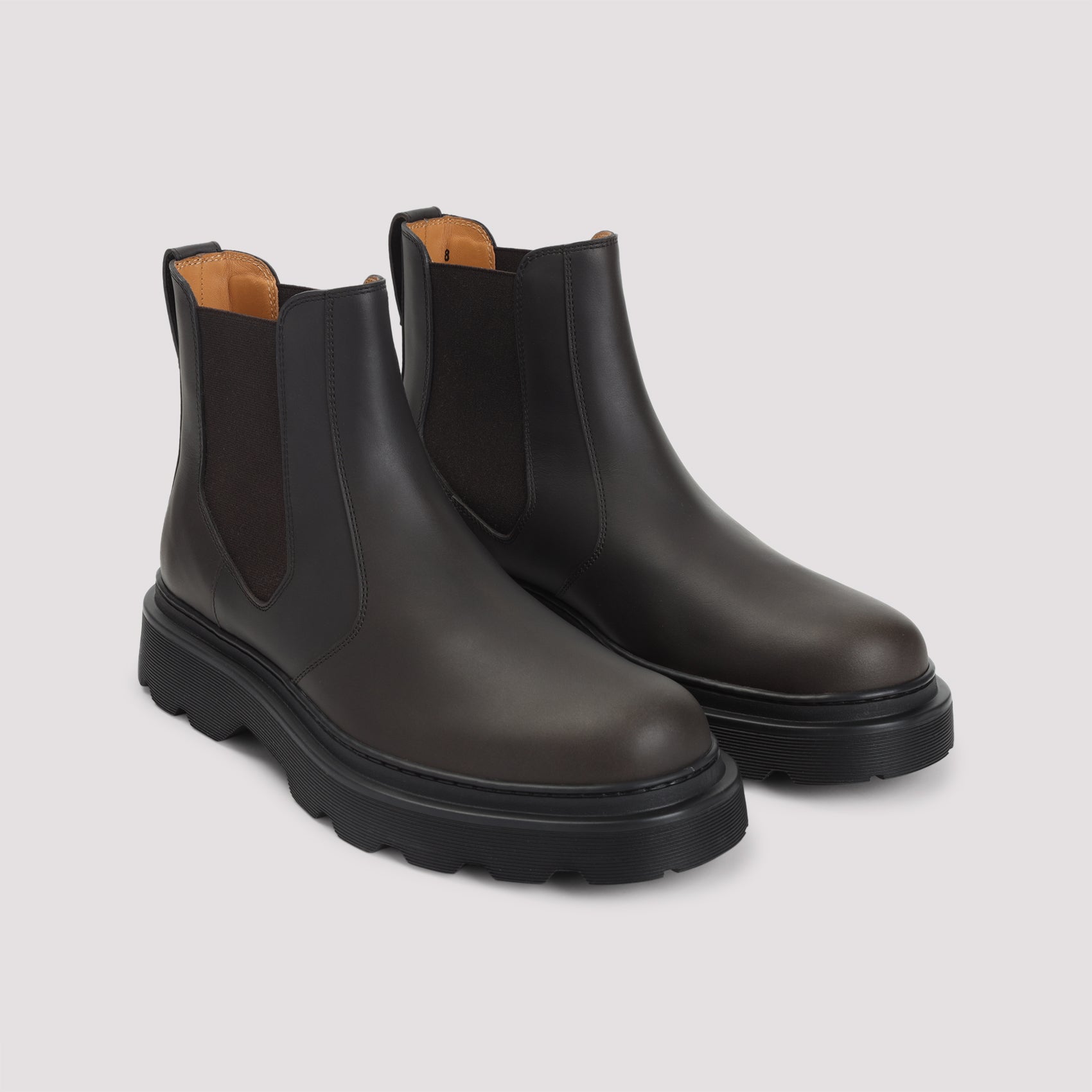 TOD'S Men's Leather Boots with 3.5cm Heel Height