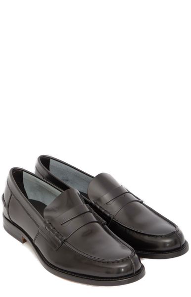 TOD'S Men's Leather Loafers with Penny Strap - UK Size