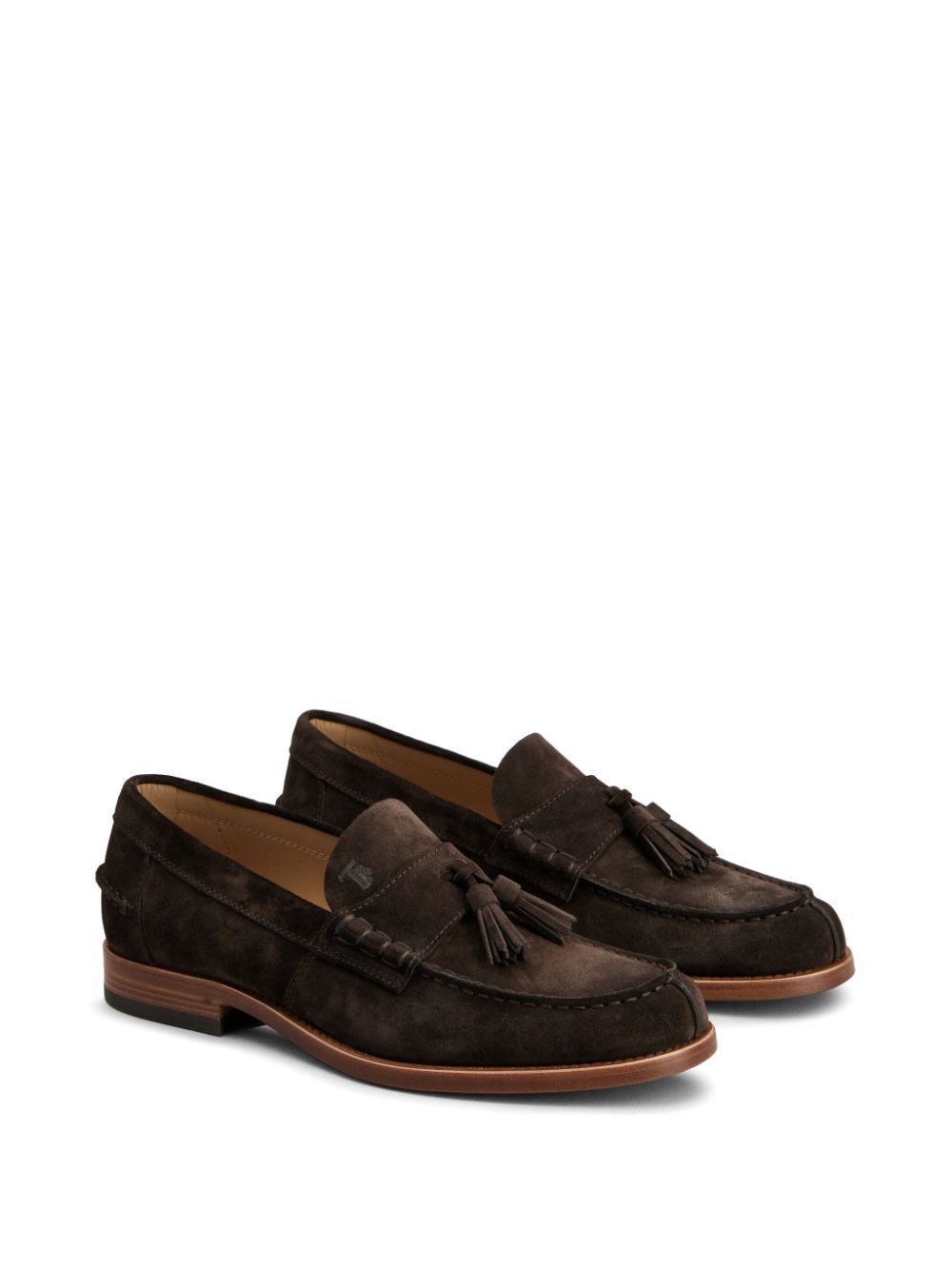 TOD'S Classic Suede Loafers with Tassels for Men