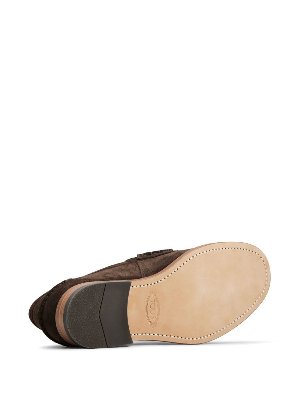 TOD'S Classic Suede Loafers with Tassels for Men