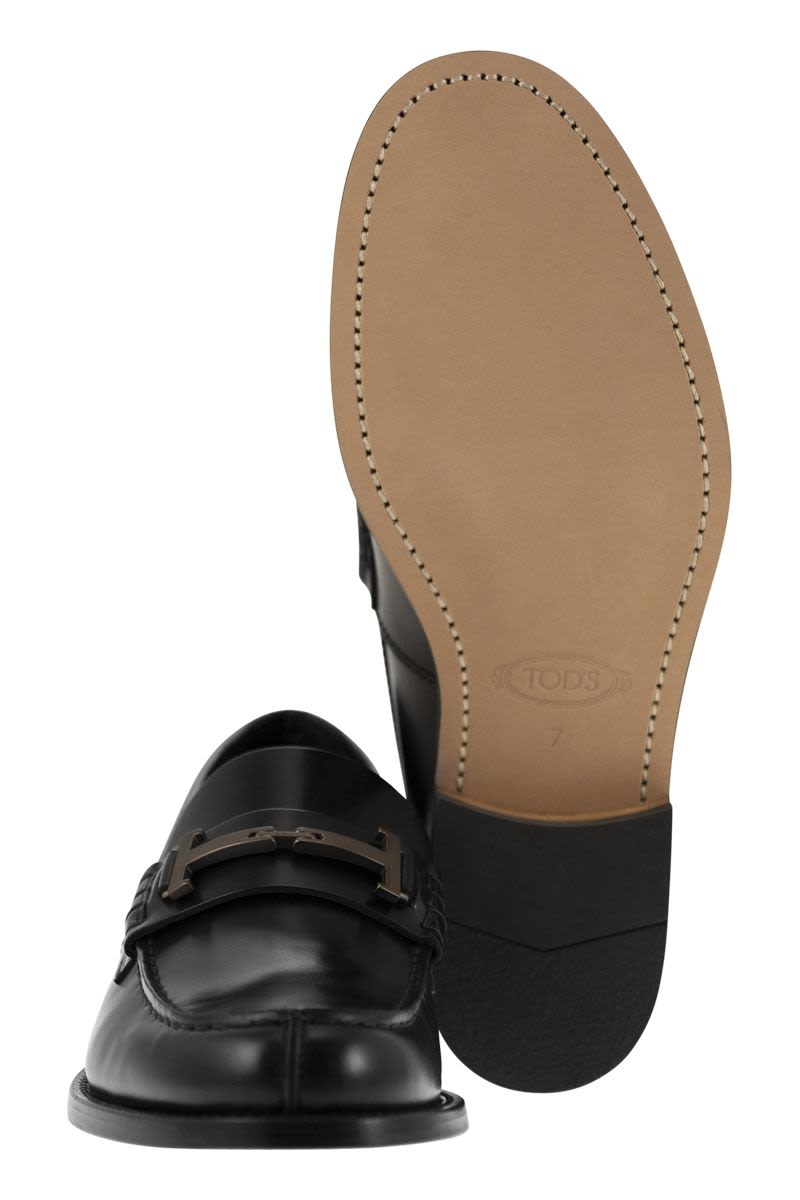 TOD'S Timeless Leather Loafer T - 2.5 cm Heel