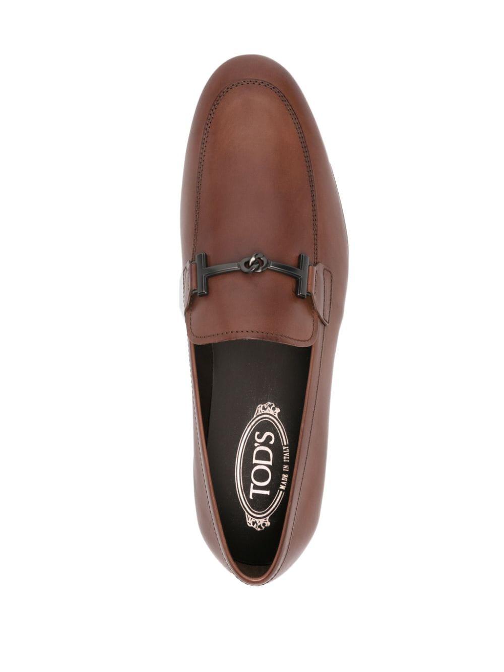 TOD'S Leather Moccasin T Ring for Men - SS24