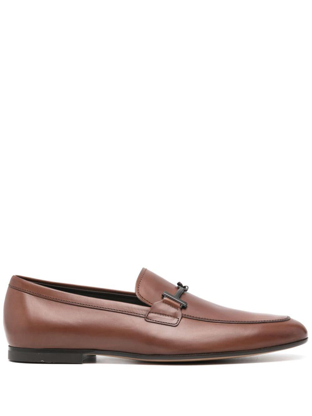 TOD'S Leather Moccasin T Ring for Men - SS24