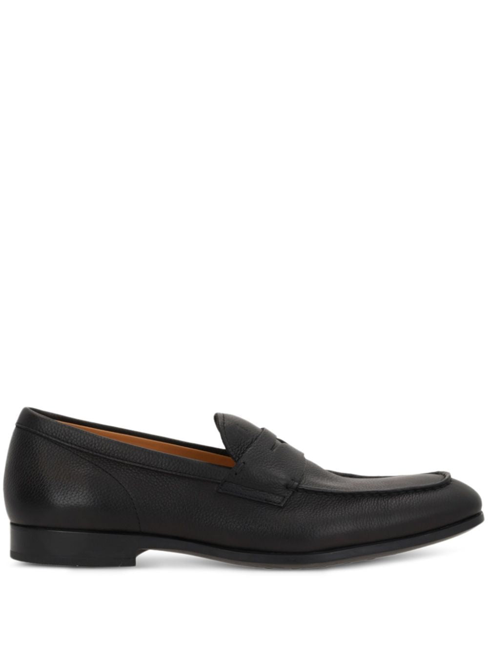 TOD'S Grained Leather Penny Loafers for Men