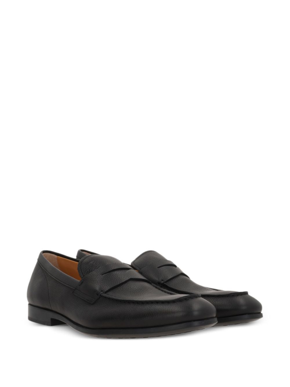 TOD'S Grained Leather Penny Loafers for Men