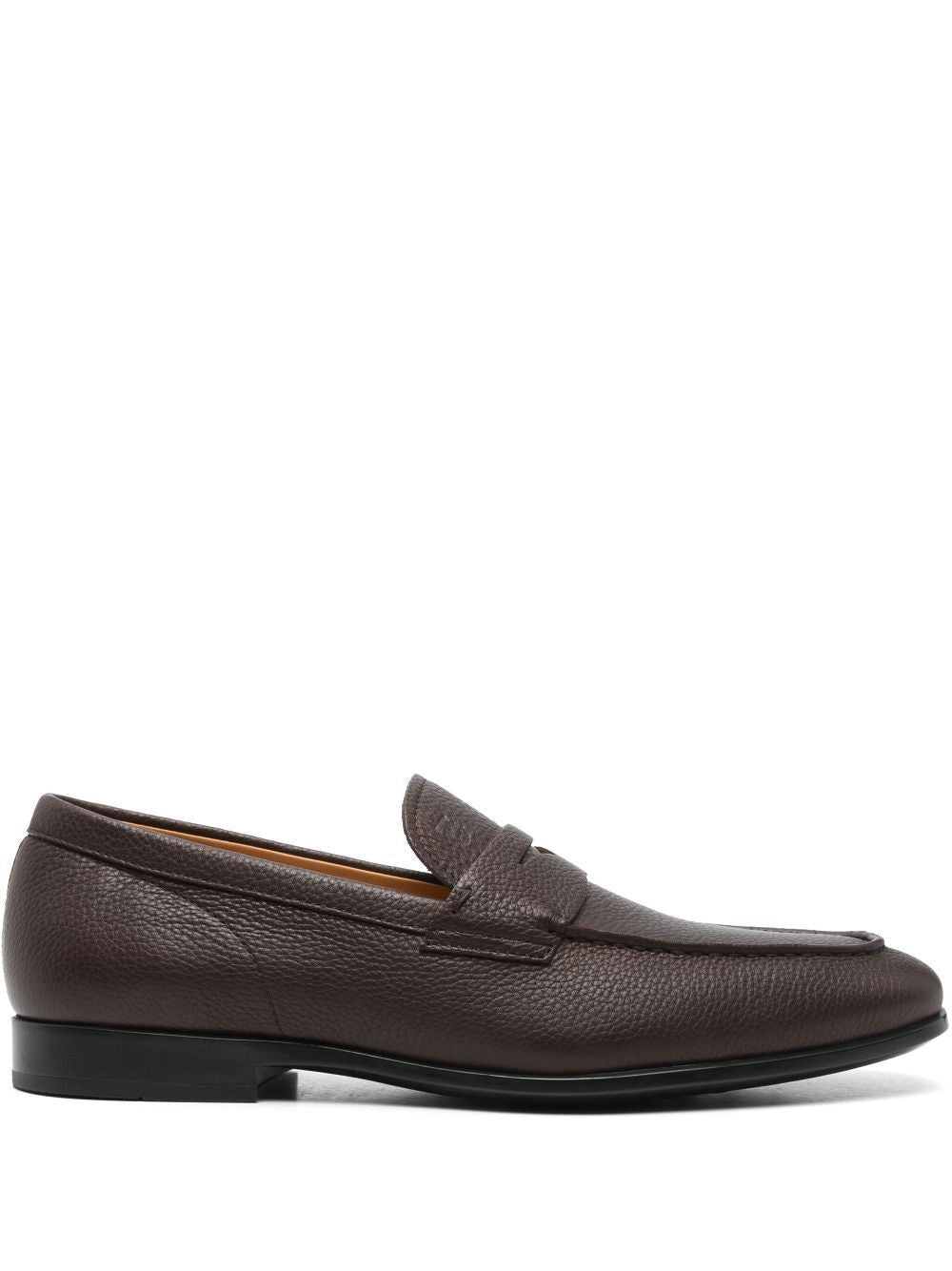 TOD'S Grained Leather Penny Loafers for Men