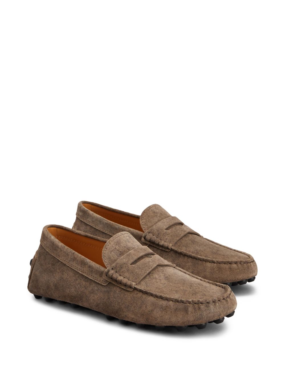 TOD'S Classic Rubber Leather Loafers for Men