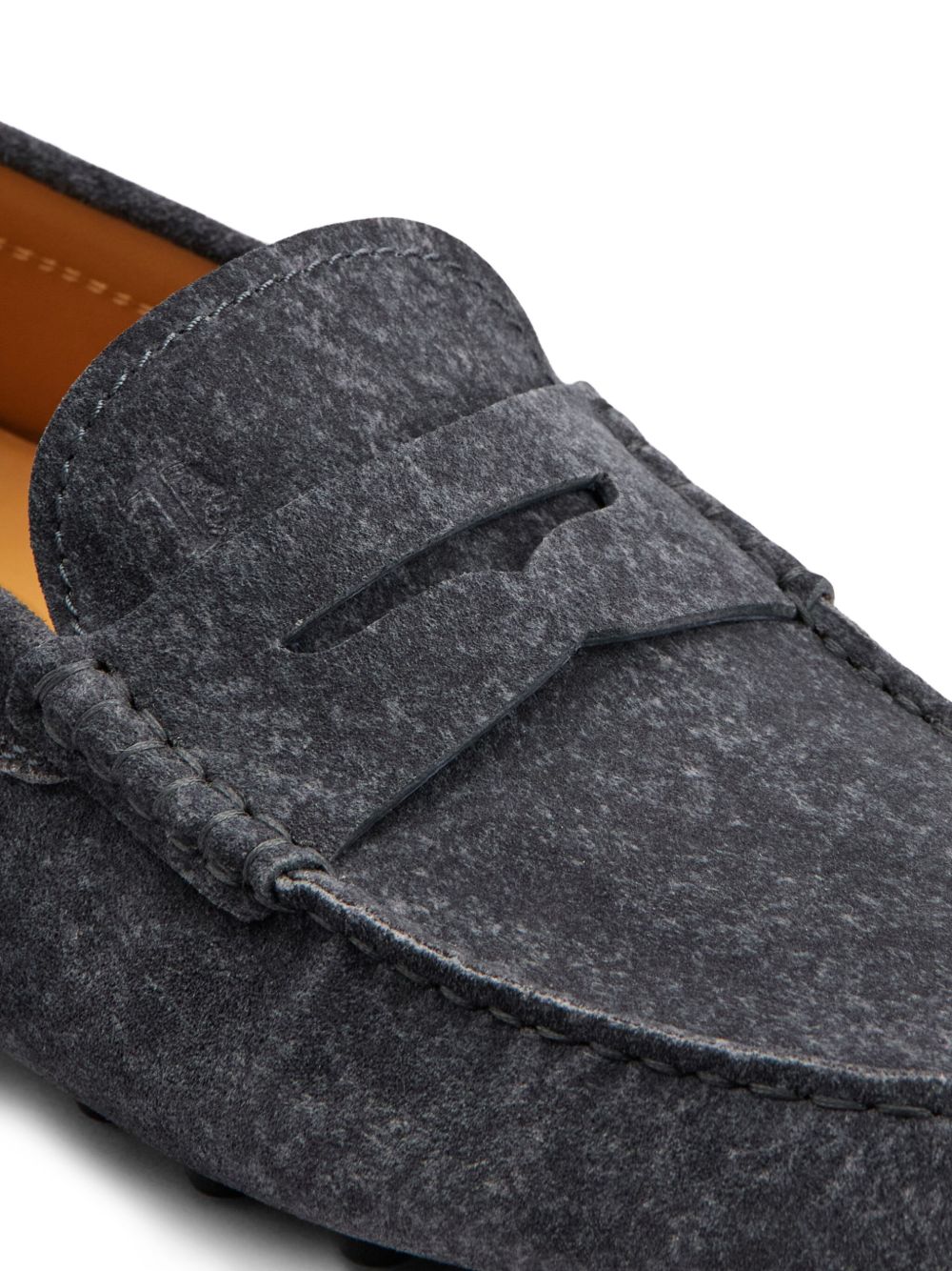 TOD'S Elegant Rubber Leather Loafers for Men