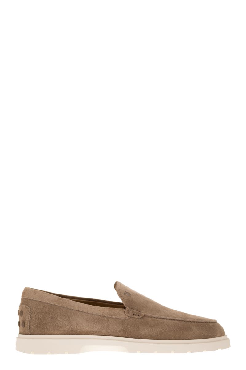 TOD'S Suede Slip-On Moccasins for Men