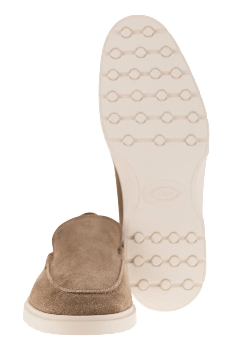 TOD'S Suede Slip-On Moccasins for Men
