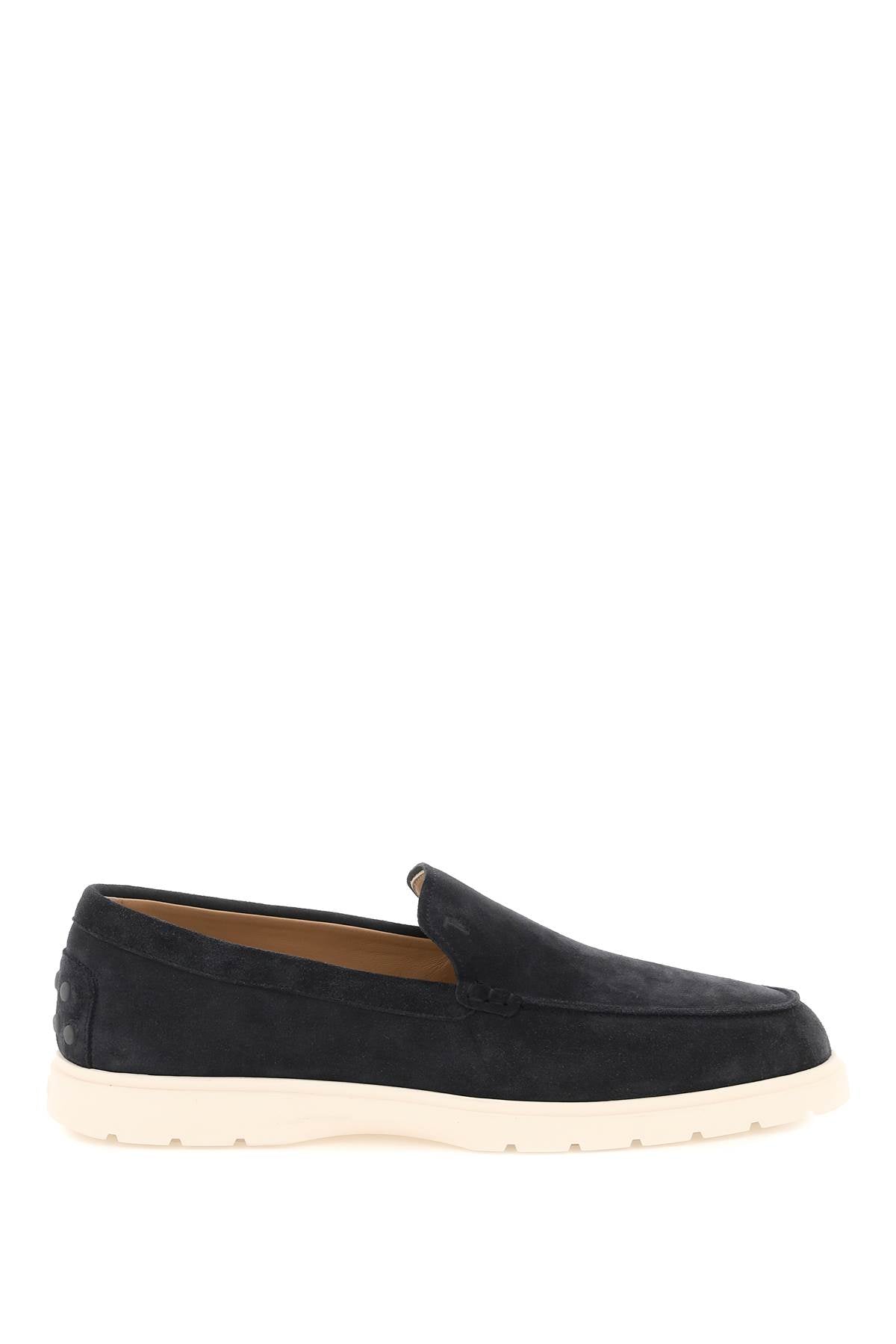 TOD'S Suede Almond Toe Loafers for Men
