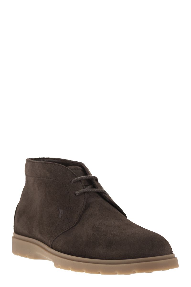 TOD'S Men's Suede Leather Ankle Boots