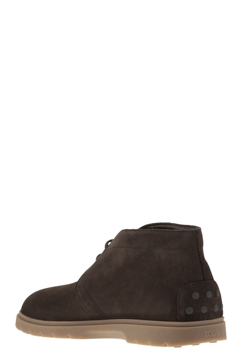 TOD'S Men's Suede Leather Ankle Boots