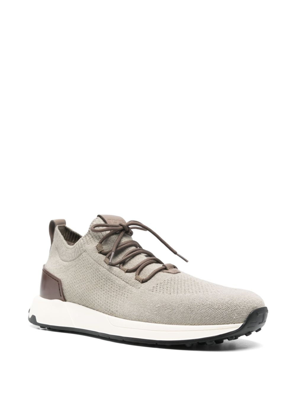 TOD'S Fabric and Leather Sneakers with Lace-Up Fastening for Men
