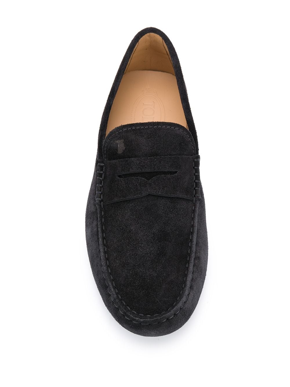 TOD'S Almond Toe Leather Loafers