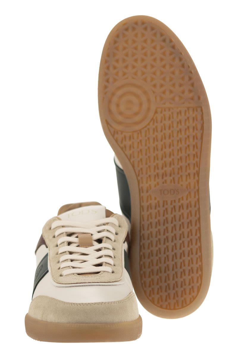 TOD'S Suede Leather Tabs Sneakers