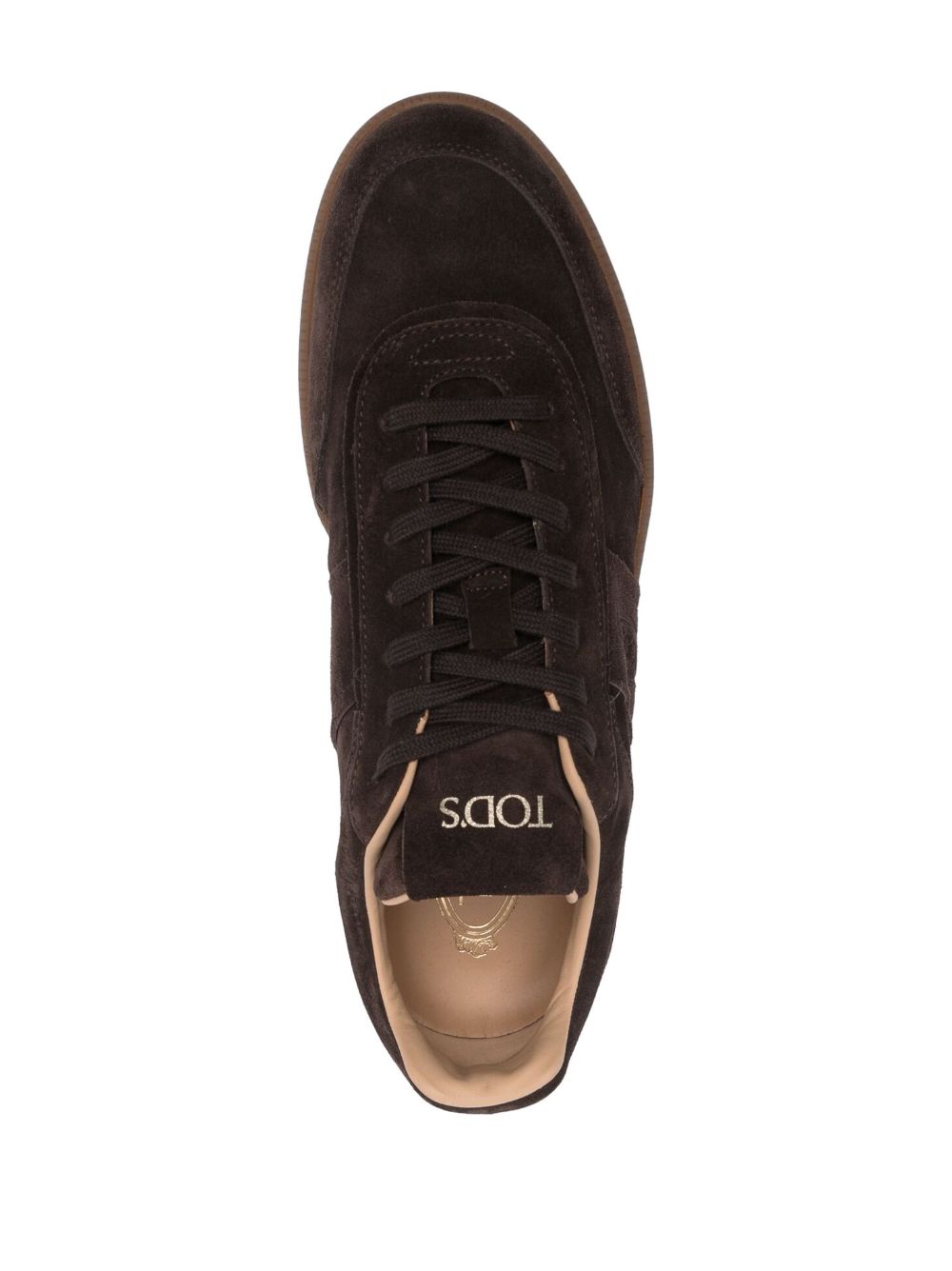 TOD'S Suede Leather Sneakers for Men - Round Toe, Lace-Up Design