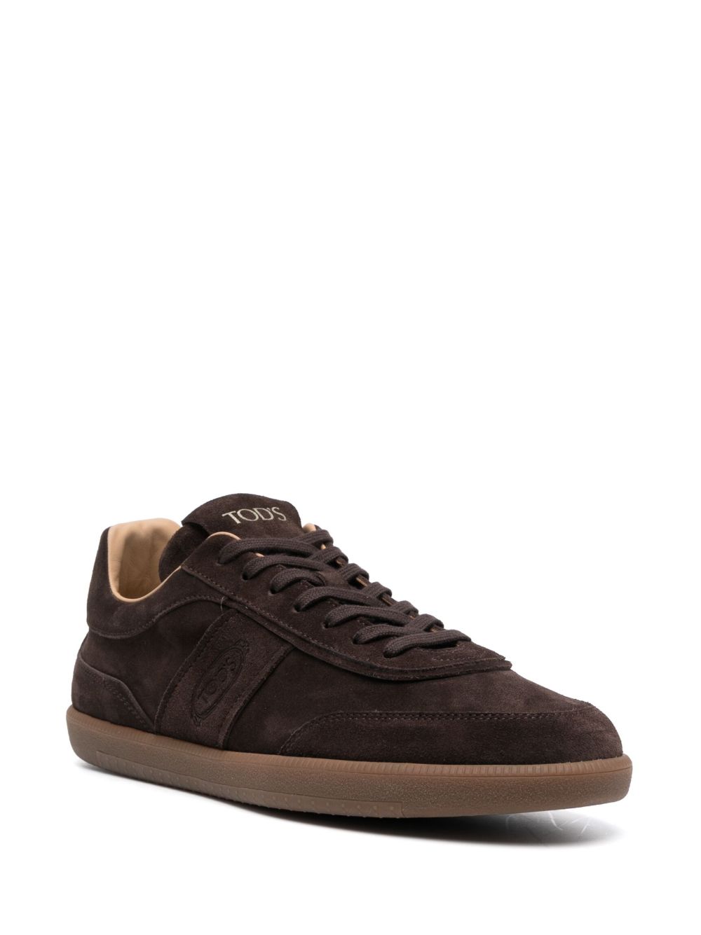 TOD'S Suede Leather Sneakers for Men - Round Toe, Lace-Up Design