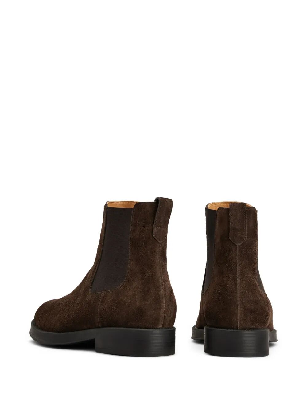 TOD'S Men's Leather Ankle Boots with Elasticated Side Panels and Low Stacked Heel