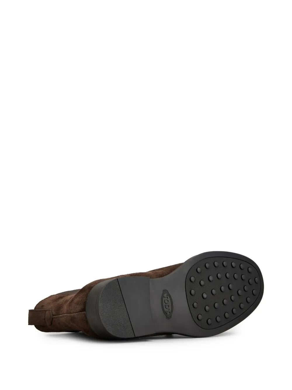 TOD'S Men's Leather Ankle Boots with Elasticated Side Panels and Low Stacked Heel