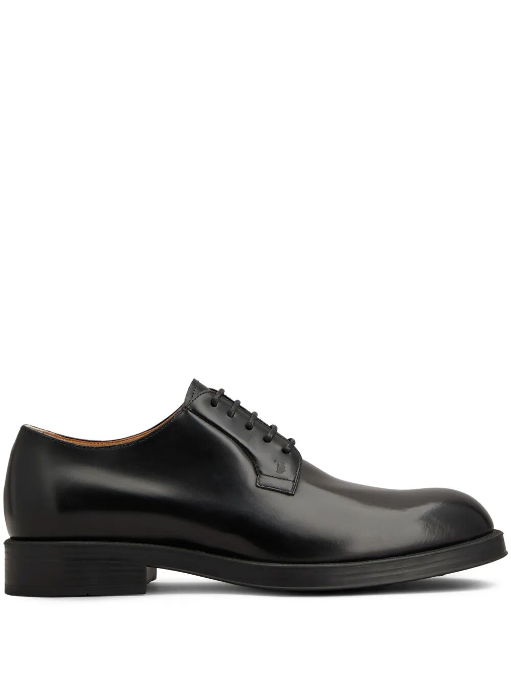 TOD'S Almond Toe Leather Derby Dress Shoes for Men