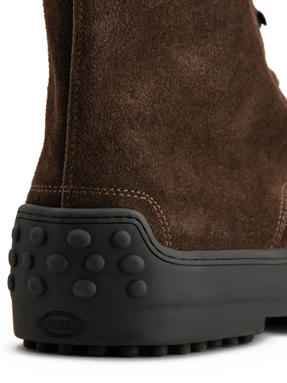 TOD'S Men's Suede Lace-Up Combat Boots