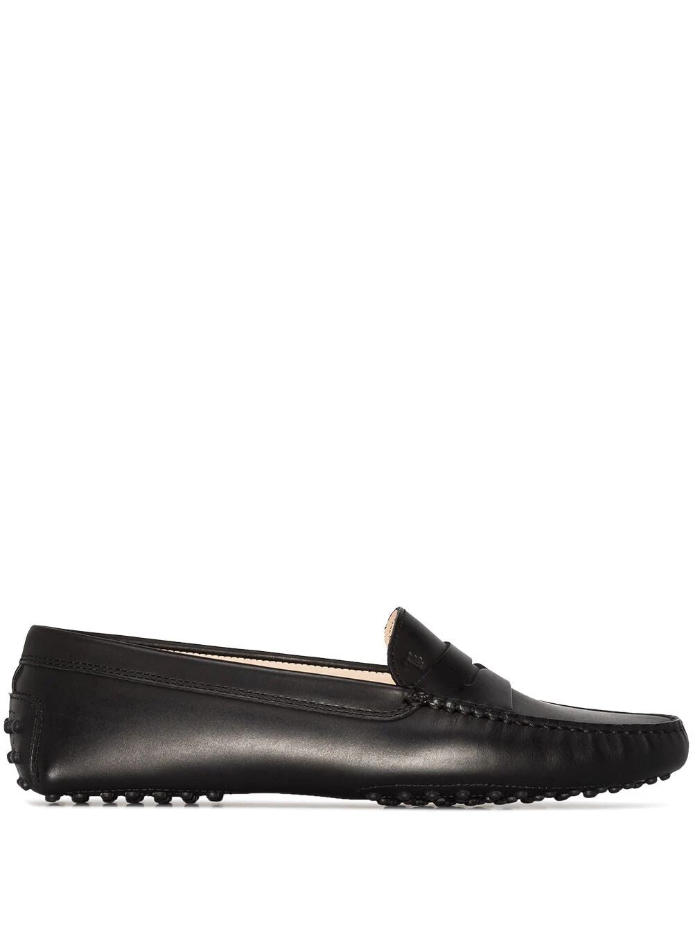 TOD'S Smooth Leather Rubber Driving Shoes for Women
