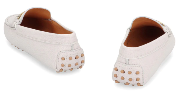 TOD'S Women's Leather and Fabric Moccasins