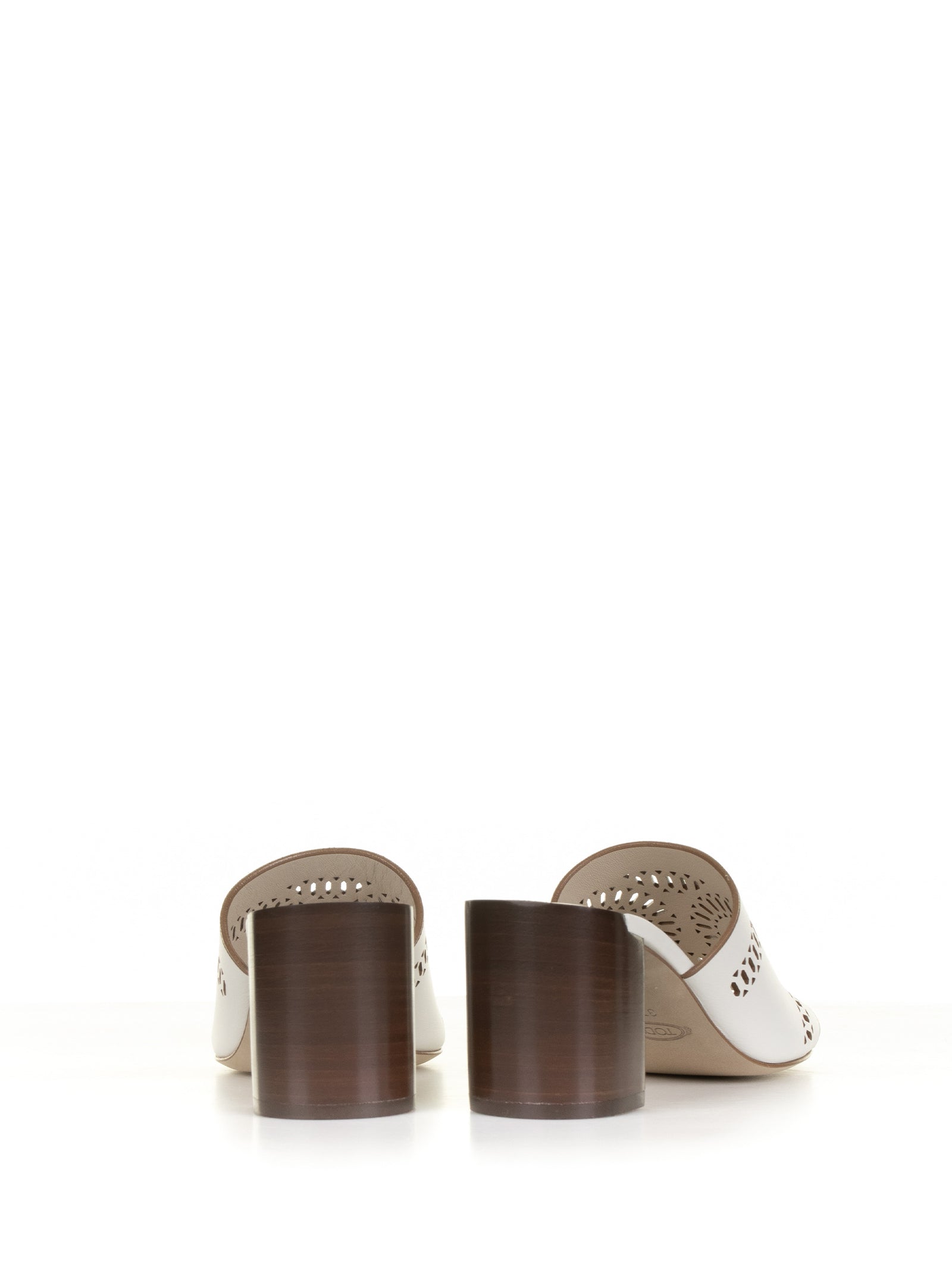 TOD'S Chic Leather Slip-On Heeled Sandals for Women