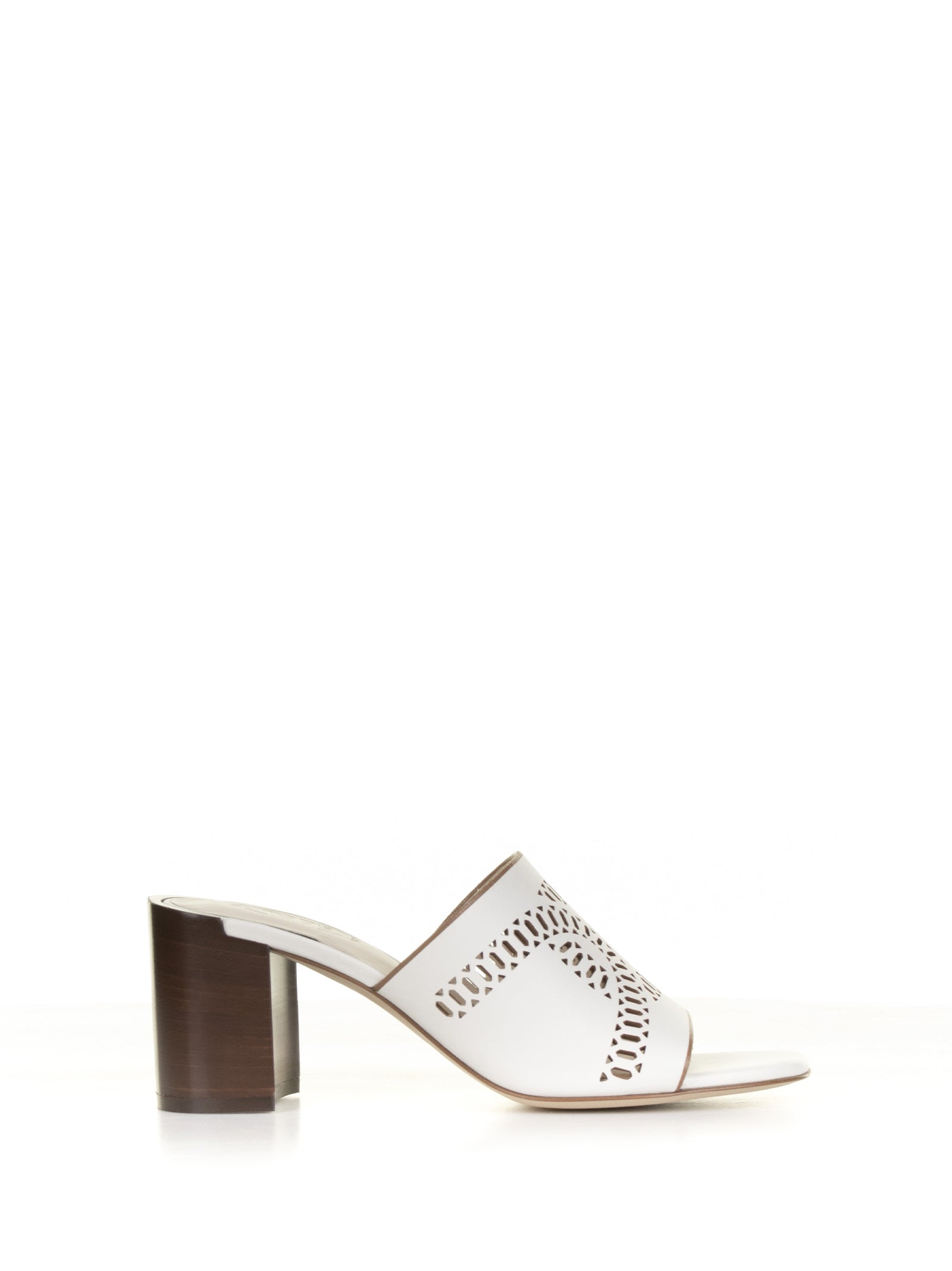 TOD'S Chic Leather Slip-On Heeled Sandals for Women