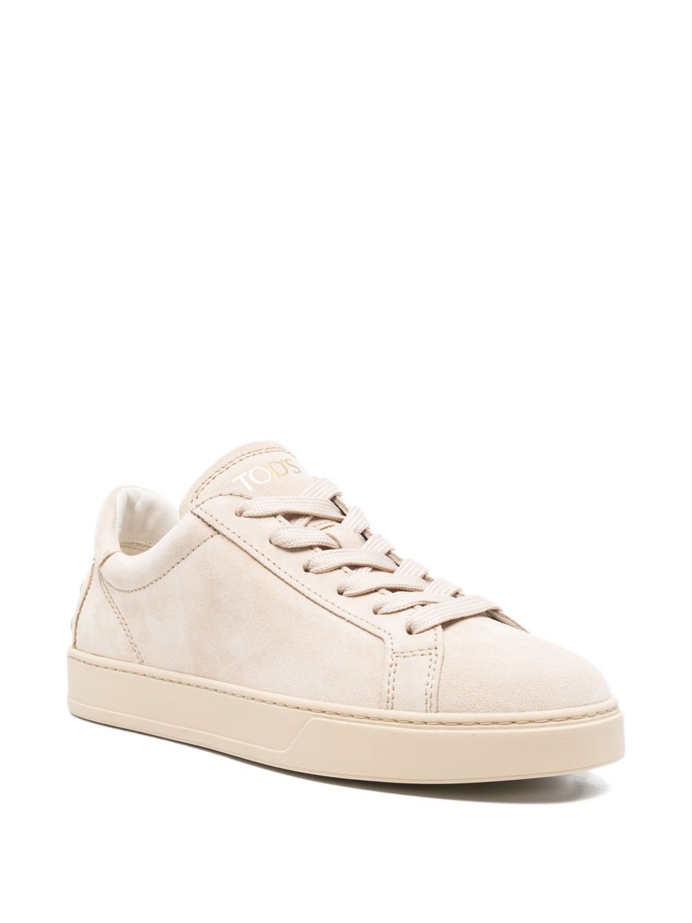 TOD'S Suede Lace-Up Low-Top Sneakers for Women