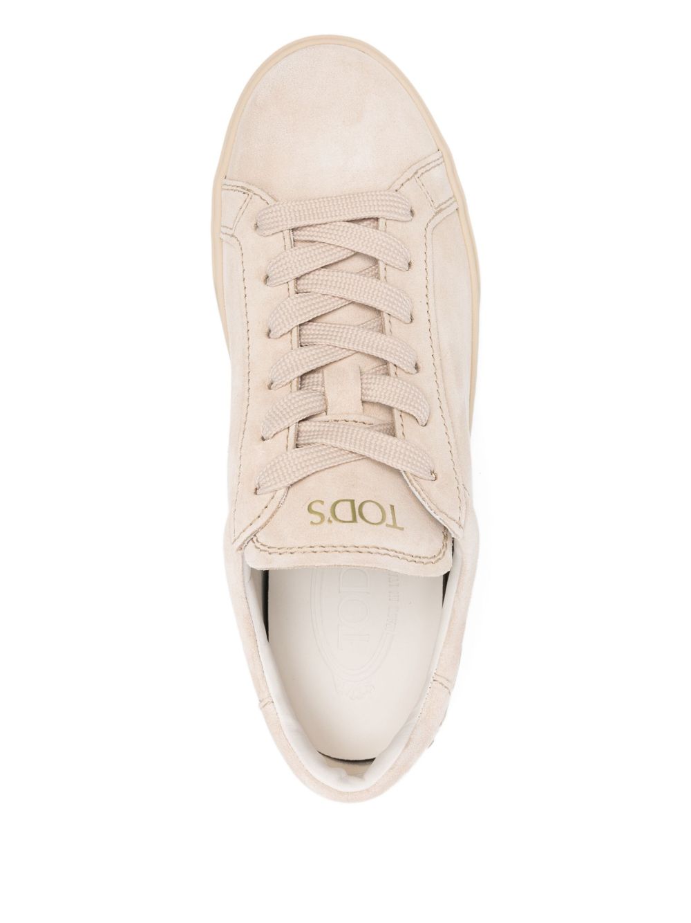 TOD'S Suede Lace-Up Low-Top Sneakers for Women