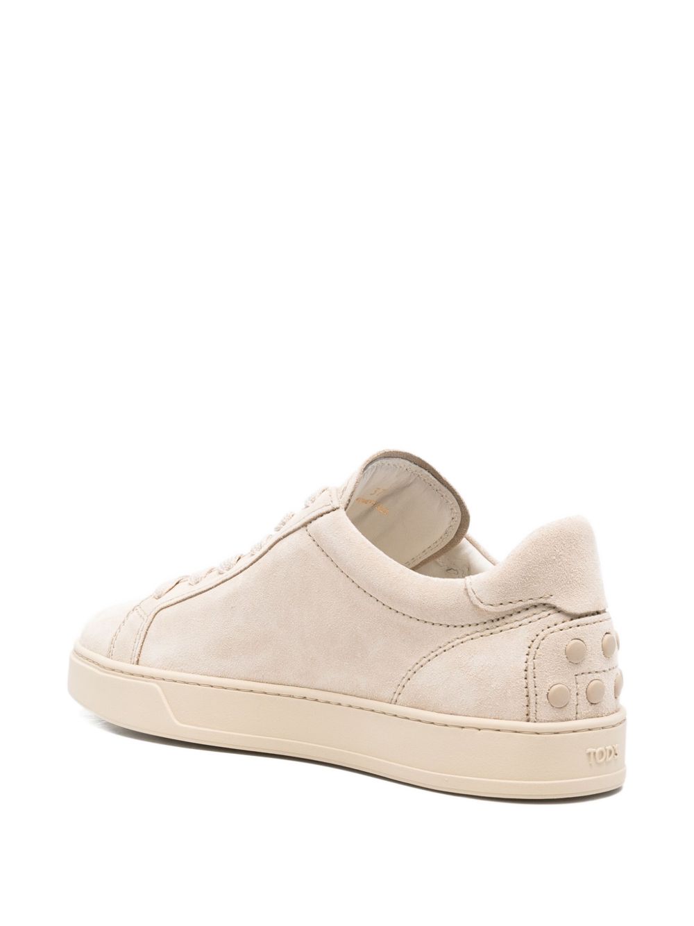 TOD'S Women's Low-Top Lace-Up Sneaker with Studded Detailing