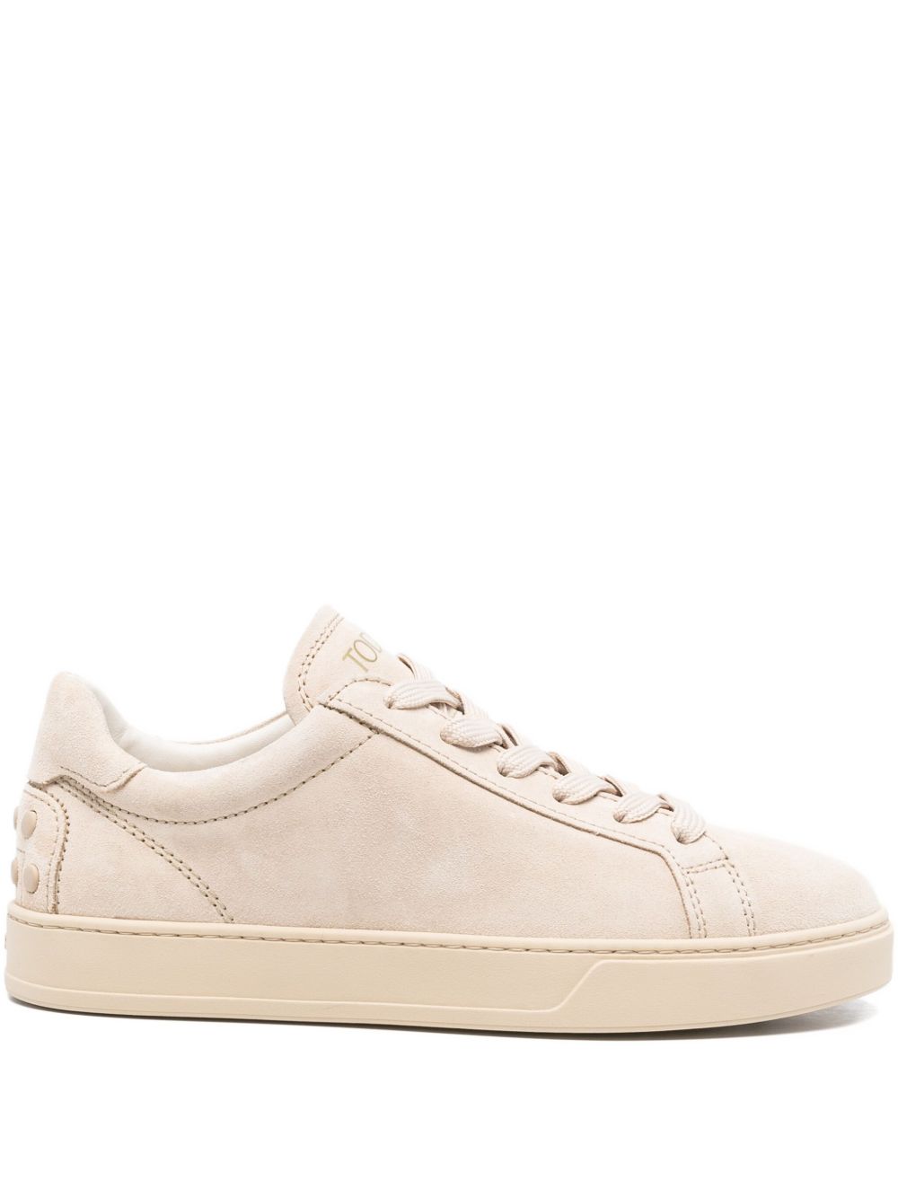 TOD'S Suede Lace-Up Low-Top Sneakers for Women