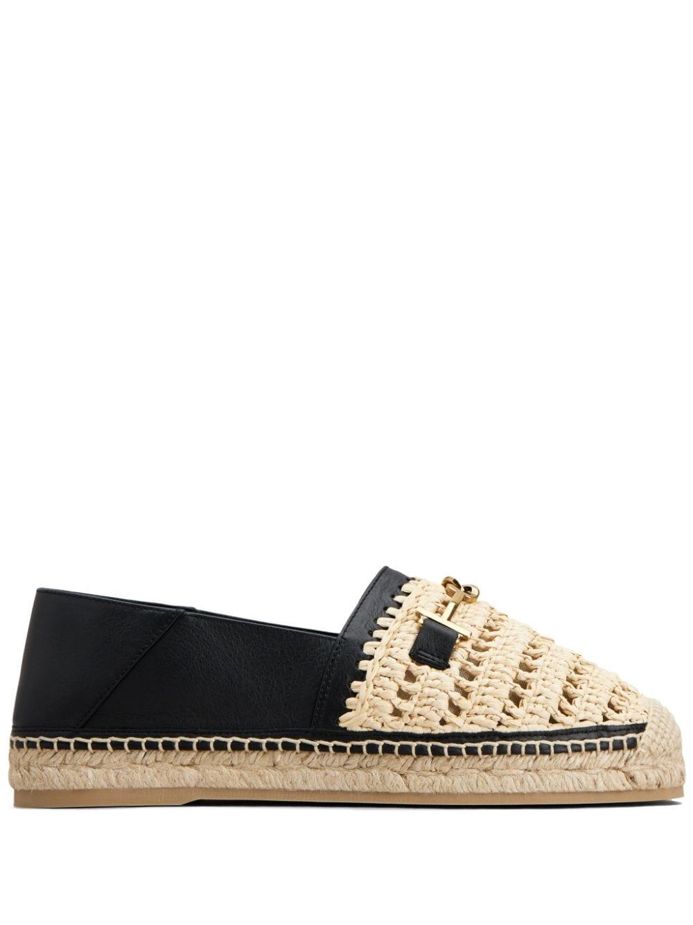 TOD'S Intreccio T Ring Sandals
