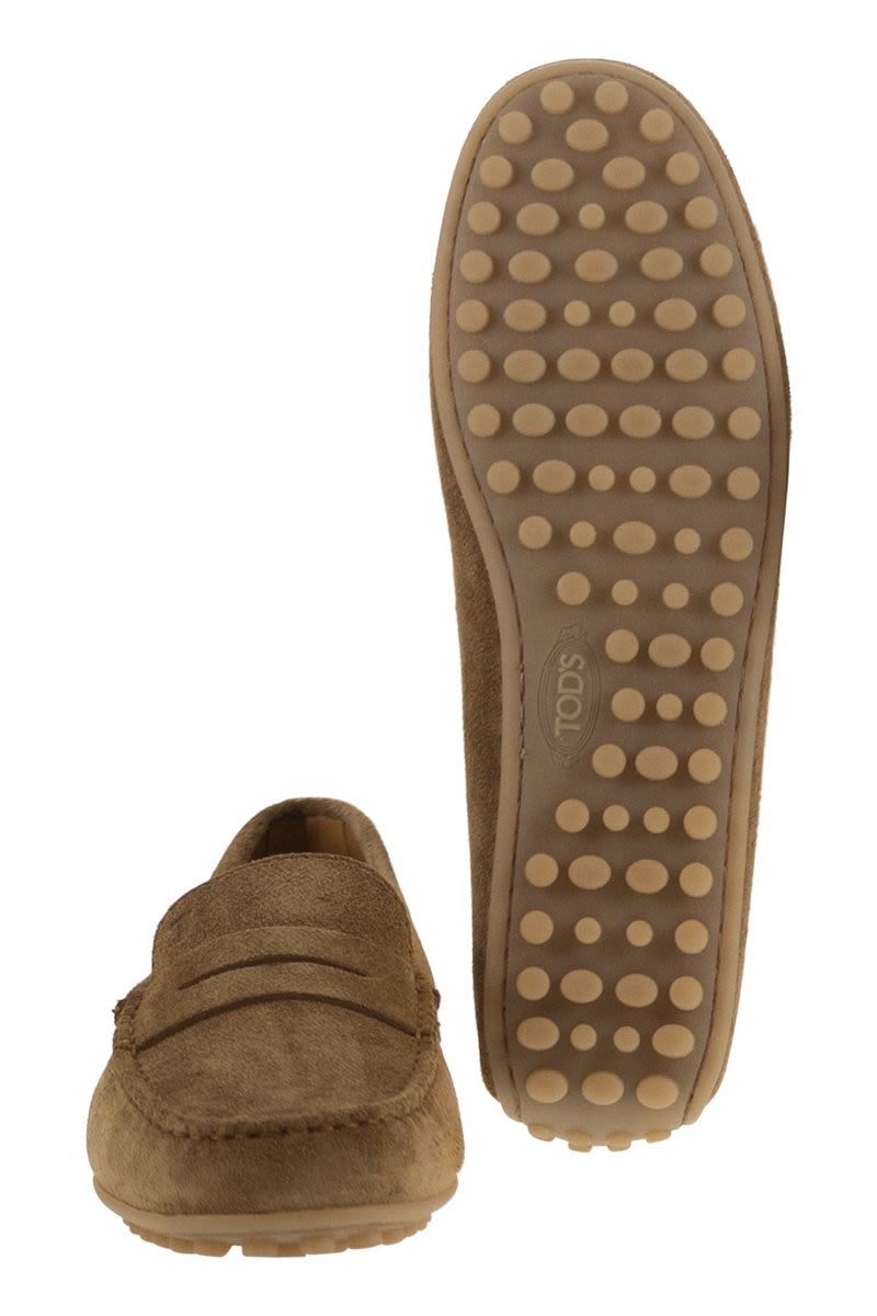 TOD'S Women's City Rubber Suede Loafer with Iconic Sole