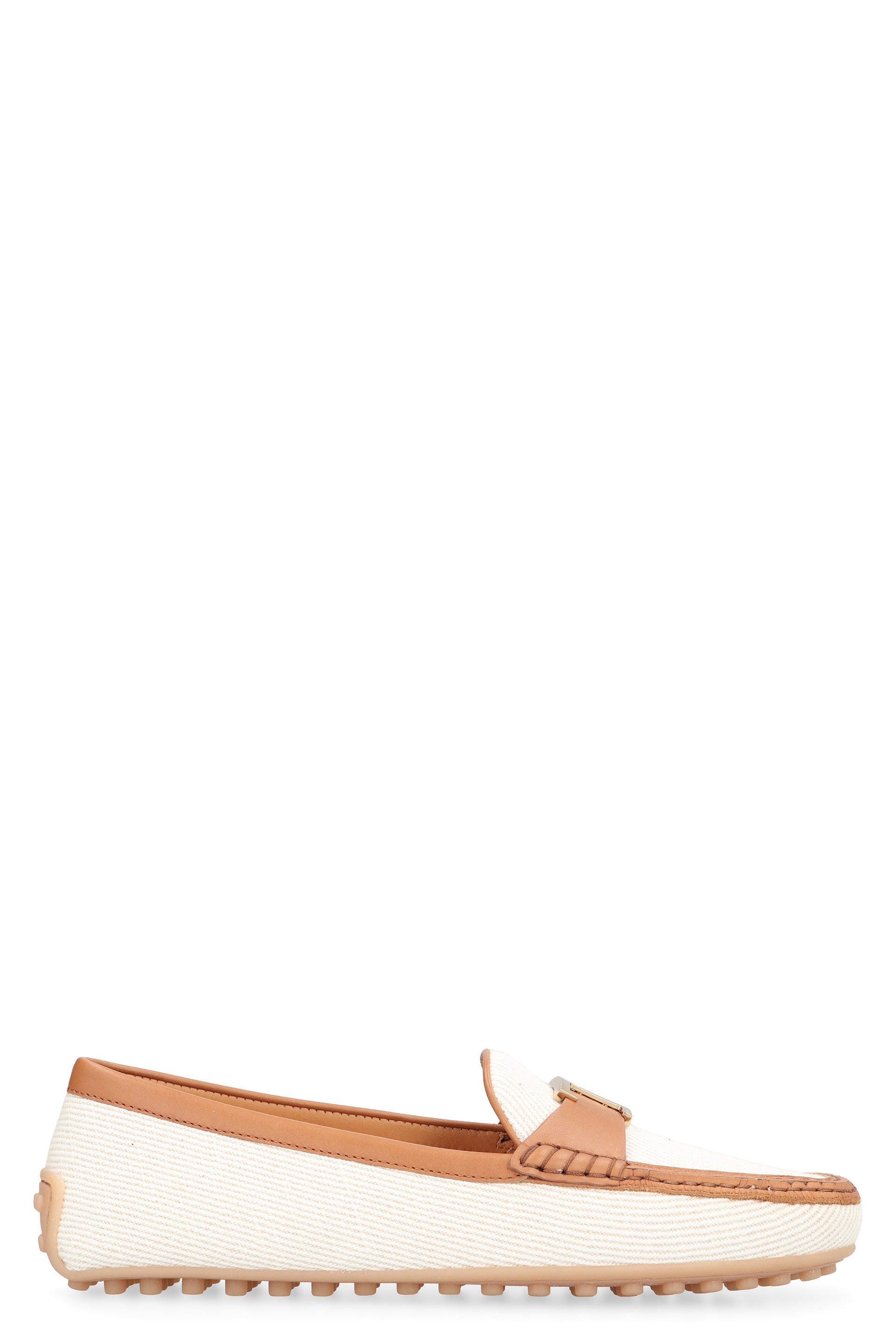 TOD'S City Rubber Fabric Loafers - Size 5