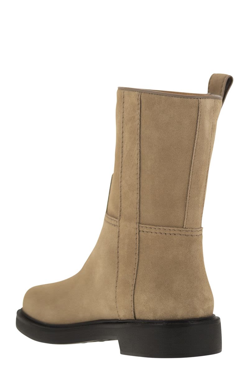TOD'S Classic Suede Ankle Boots